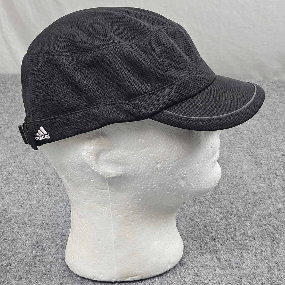 Adidas Military Cap Black Strapback Cadet Hat Athletic Minimalist Utility Golf - Picture 4 of 7